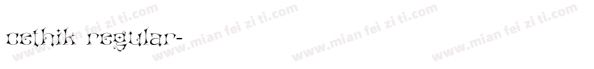 cethik regular字体转换